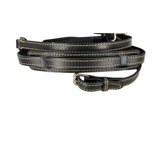 Dooney & Bourke Large Two Pocket Satchel Crossbody Nylon Bag Black Old Money - Picture 13 of 16